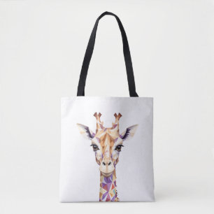 Giraffe Playful Adorable Fun Animal Colorful Joy Tasche