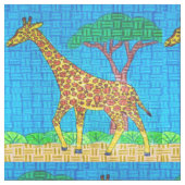 Giraffe - Polyestergewebe Stoff (Nahaufnahme)