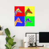 Giraffe Pop Art Poster (Heimbüro)