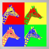 Giraffe Pop Art Poster (Vorne)