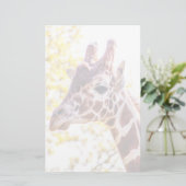 Giraffe Portrait Briefpapier (Stehend Vorderseite)