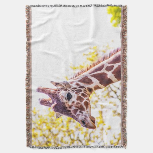 Giraffe Portrait Decke (Vorderseite Vertikal)