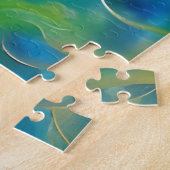 Giraffe Portrait farbenfroh Puzzle (Seite)