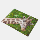 Giraffe Portrait-Foto Fußmatte (Schrägansicht)