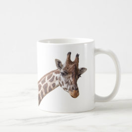Giraffe Portrait-Foto Kaffeetasse