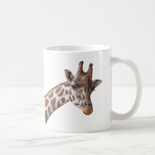 Giraffe Portrait-Foto Kaffeetasse (Rechts)