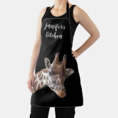 Giraffe Portrait Foto Personalisierter Name Schürze (InSitu)