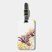 Giraffe Portrait Gepäckanhänger (Vorderseite vertikal)