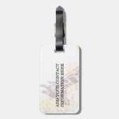 Giraffe Portrait Gepäckanhänger (Rückseite vertikal)