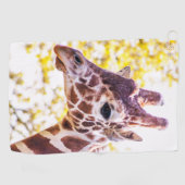 Giraffe Portrait Golfhandtuch (Horizontal)