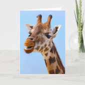 Giraffe Portrait-Grußkarte Karte (Vorderseite)
