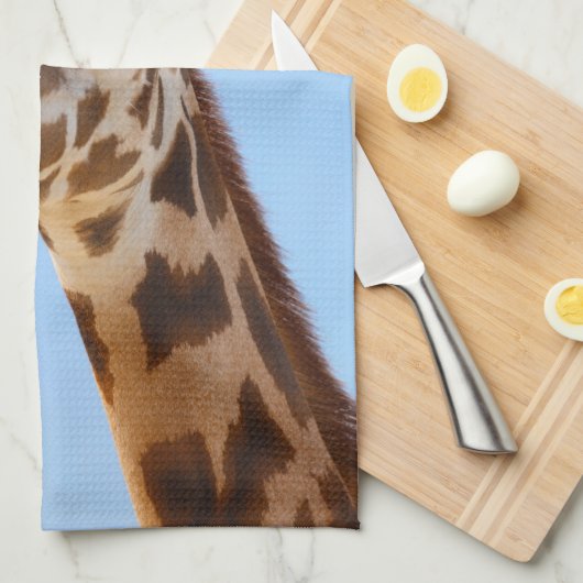 Giraffe Portrait Handtuch (Viertel Falte)