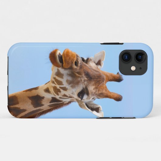 Giraffe Portrait iPhone Case (Rückseite (Horizontal))