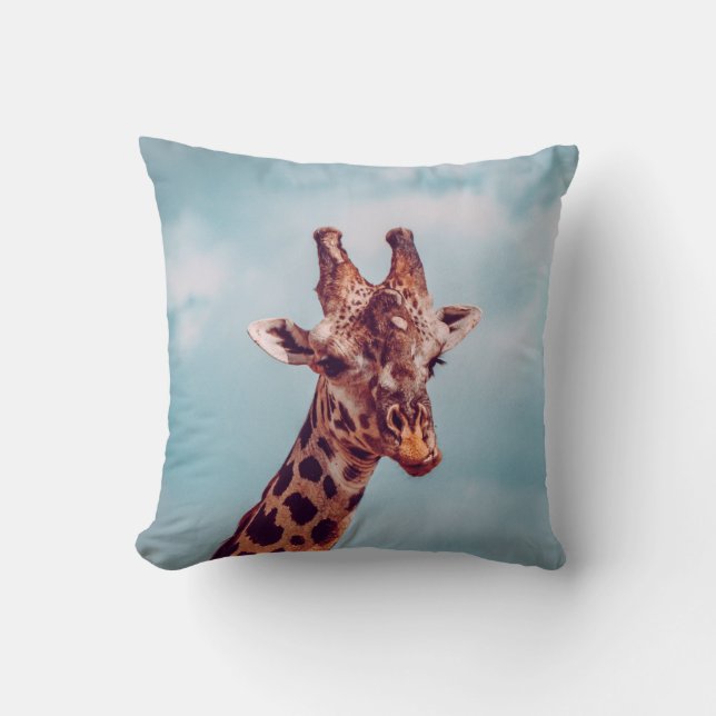 GIRAFFE PORTRAIT KISSEN (Vorderseite)