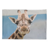 Giraffe-Portrait Kissenbezug (Rückseite)