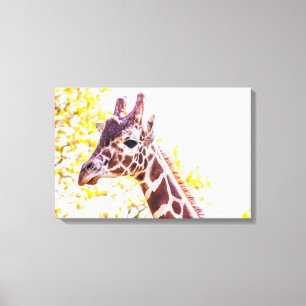 Giraffe Portrait Leinwanddruck
