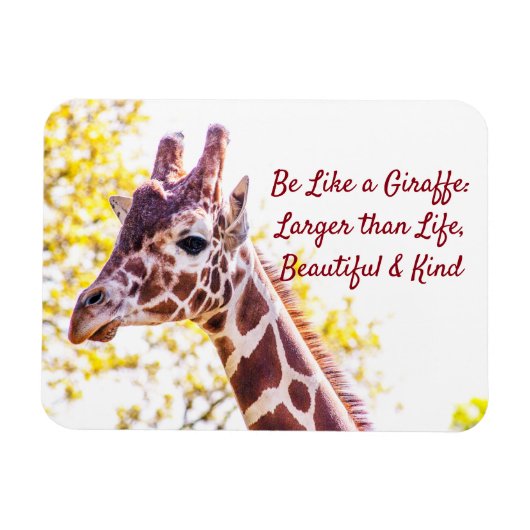 Giraffe Portrait Magnet (Horizontal)