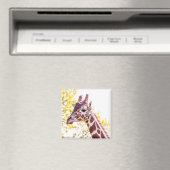 Giraffe Portrait Magnet (In Situ (Geschirrspüler))