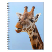 Giraffe-Portrait-Notizbuch Notizblock (Vorderseite)