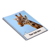 Giraffe-Portrait-Notizbuch Notizblock (Rechte Seite)