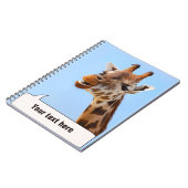 Giraffe-Portrait-Notizbuch Notizblock (Linke Seite)