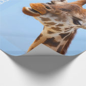Giraffe Portrait-Papier Geschenkpapier (Ecke)