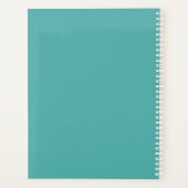 Giraffe Portrait Personalisierter Name Planer (Rückseite)