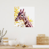 Giraffe Portrait Poster (Küche)