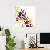 Giraffe Portrait Poster (Heimbüro)