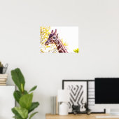 Giraffe Portrait Poster (Heimbüro)