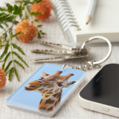 Giraffe Portrait-Schlüsselkette Schlüsselanhänger (Vorderseite rechts)