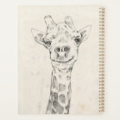 Giraffe Portrait Sketch Planer (Rückseite)