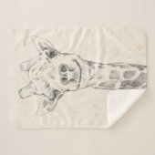 Giraffe Portrait Sketch Sherpadecke (Vorderseite (Horizontal))