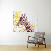 Giraffe Portrait Wandteppich (Beispiel (Horizontal))