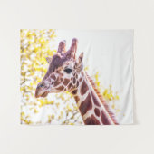 Giraffe Portrait Wandteppich (Vorderseite (Horizontal))