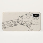 Giraffe Portrait | Zeichnung Case-Mate iPhone Hülle (Rückseite (Horizontal))
