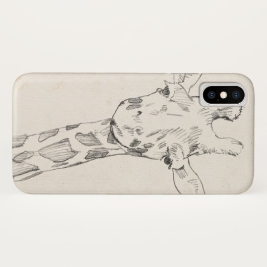 Giraffe Portrait | Zeichnung Case-Mate iPhone Hülle (Rückseite (Horizontal))