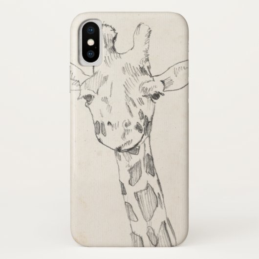 Giraffe Portrait | Zeichnung Case-Mate iPhone Hülle (Rückseite)