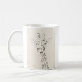 Giraffe Portrait | Zeichnung Kaffeetasse (Links)