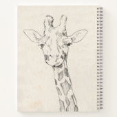 Giraffe Portrait | Zeichnung Notizblock (Rückseite)