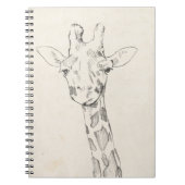 Giraffe Portrait | Zeichnung Notizblock (Vorderseite)