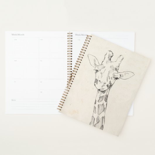 Giraffe Portrait | Zeichnung Planer (Anzeige)