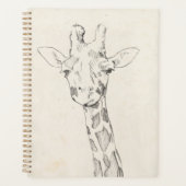 Giraffe Portrait | Zeichnung Planer (Vorderseite)