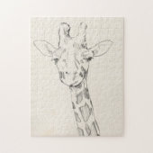 Giraffe Portrait | Zeichnung Puzzle (Vertikal)