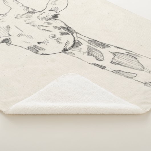 Giraffe Portrait | Zeichnung Sherpadecke (3/4)