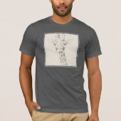 Giraffe Portrait | Zeichnung T-Shirt (Vorderseite)