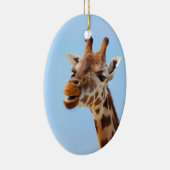 Giraffe Portraitdekoration Keramik Ornament (Rechts)