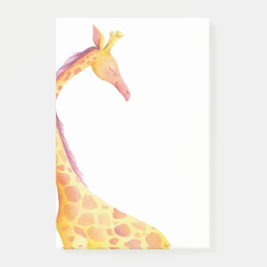 Giraffe Post-it Klebezettel (Vorderseite)