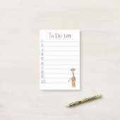 Giraffe Post-it Klebezettel (Auf Schreibtisch)