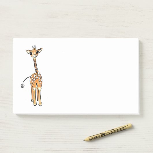 Giraffe Post-it Klebezettel (Auf Schreibtisch)